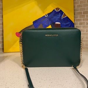 Green Micheal Kors Cross Body